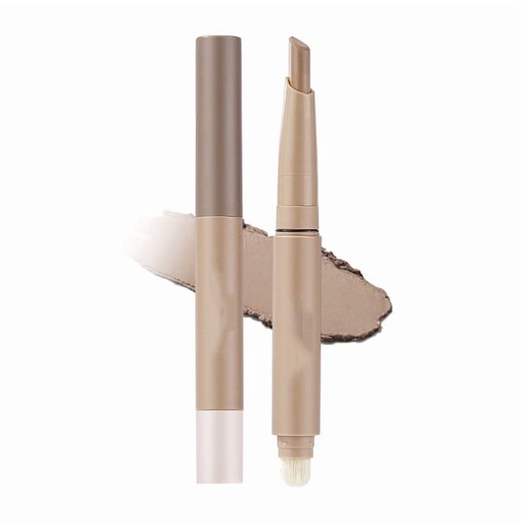 Double Ended Highlighter Contour Stick, 3ml Nose Highlight and Sculpt Pen, for Face Definition and Brightening, Easy to Use Blendable Formula, Compact Travel Size