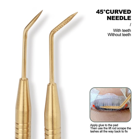 Double,Ended Lash Tool For Lift  Volume, Stainless Steel Separator For Perming  Extension Use