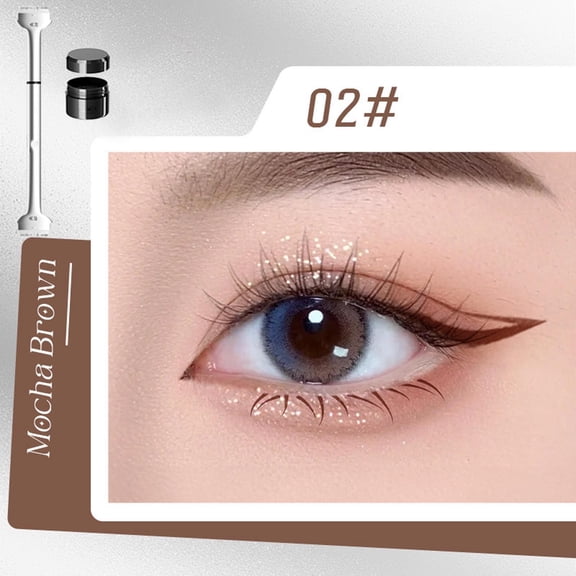 Double Ended Lower Lash Seal Eyeshadow Pen, All-in-One Eyelash Bottom Eyeliner and Ink, Lower Eyelash Artifact Tool for Natural Definition, 0.15 oz
