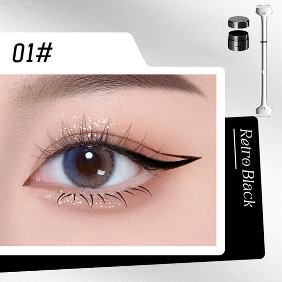 Double Ended Lower Lash Seal Eyeshadow Pen, All-in-One Eyelash Bottom Eyeliner and Ink, Lower Eyelash Artifact Tool for Natural Definition, 0.15 oz