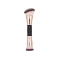 thumbnail image 1 of Double Ended Makeup Brush, Multifunction Makeup Brushes, Liquid Concealer Blending Brush for Cosmetics, Soft Fiber Bristles, Wooden Handle, Easy to Clean, Large Brush for Liquid Makeup Application, 1 of 5