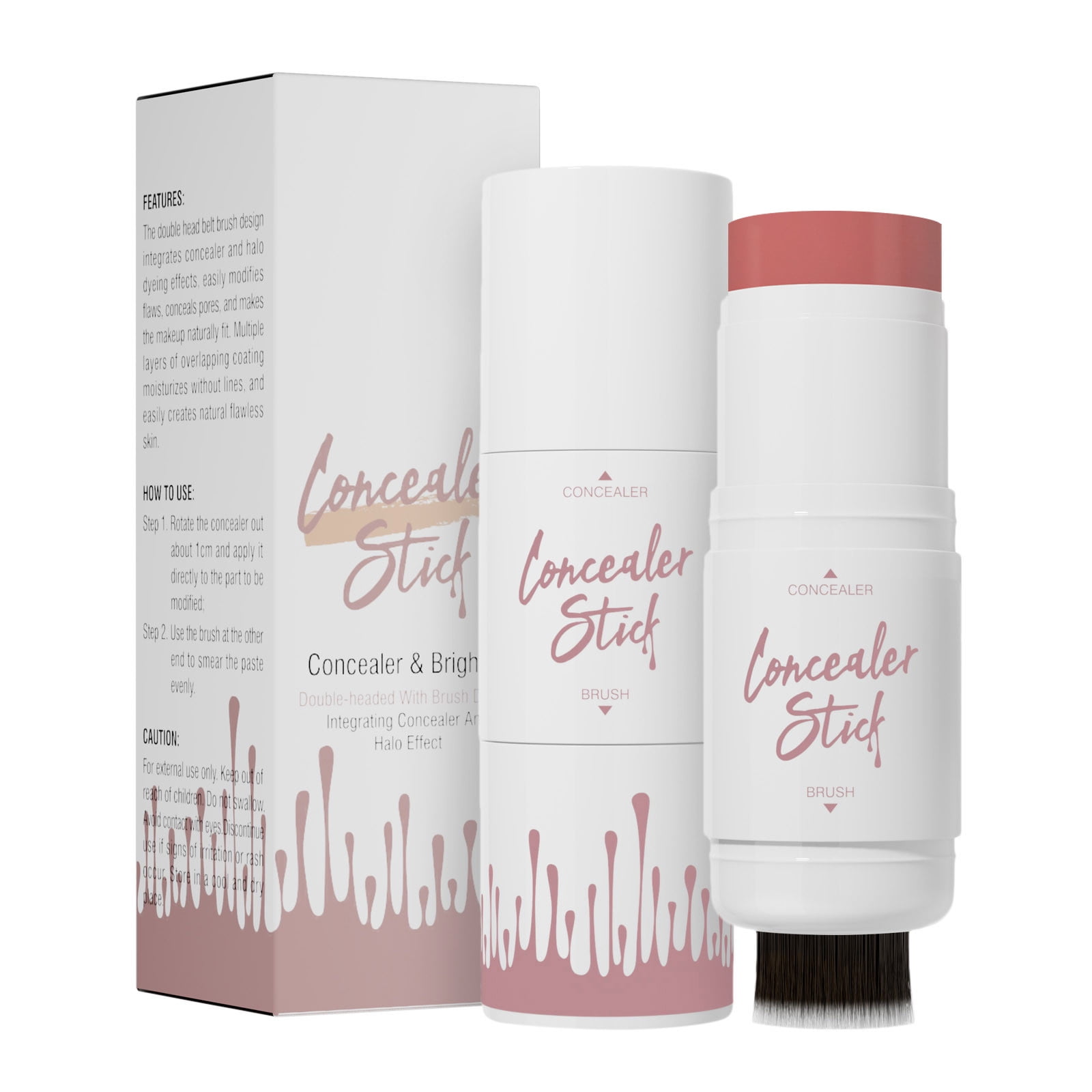 Double Ended Multifunctional Stick With Brush For A Look Non Greasy