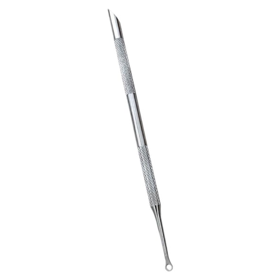 Double Ended Nail Cuticle Pusher Tool Stainless Steel Manicure Set for Exfoliating Dead Skin and Cuticle Care for Fingernails and Toenails