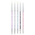 thumbnail image 1 of Double Ended Nail Design Brushes Gel Manicure Pen Polish Drill Interior Brush Set for, 1 of 9