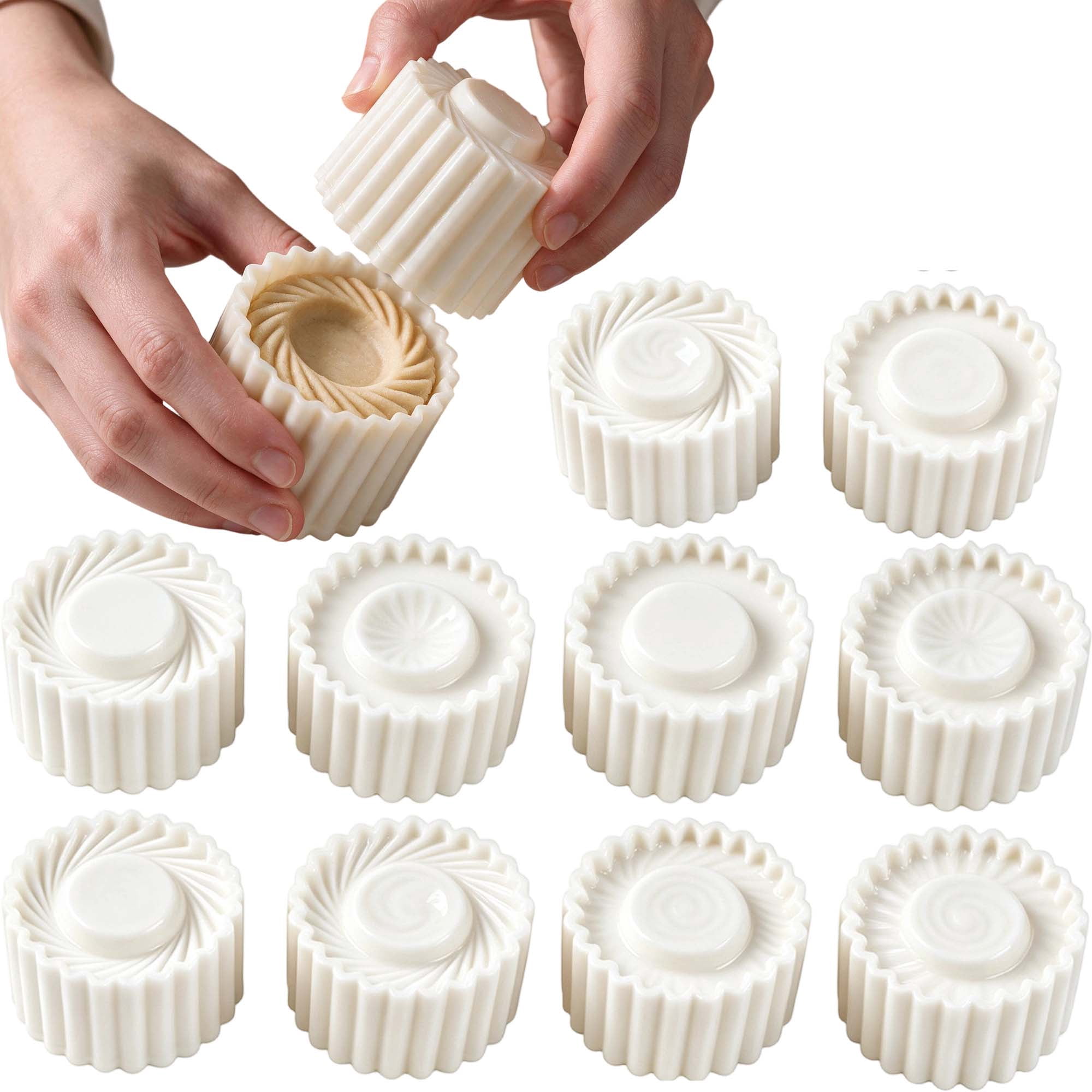 Double Ended Pastry Mold, 2-in-1 Double-Sided Design and Easy Press-to ...