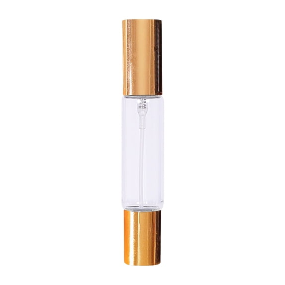 Double Ended Roller Ball Spray Bottles 10ml Glass Oil Roll Bottles Empty Refillable Cosmetic Sample Vials Container For Oil Aromatherapy Perfume Lotion(One Size,Gold)