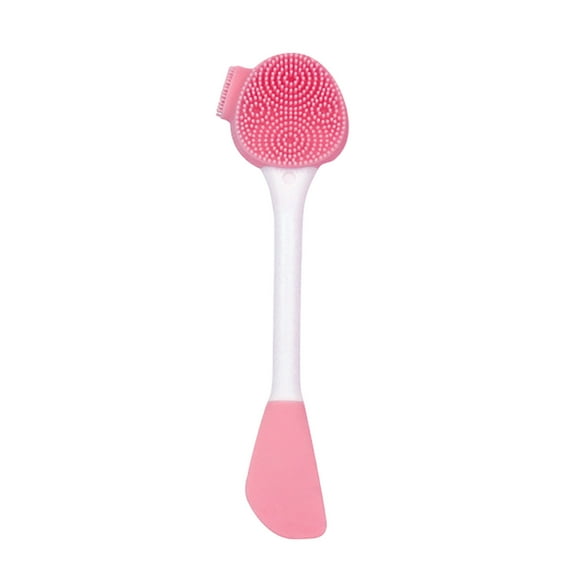 Double Ended Silicone Face Cleansing Brush Multifunction Handheld Beauty Tool for Deep Cleaning Massage and Facial Application