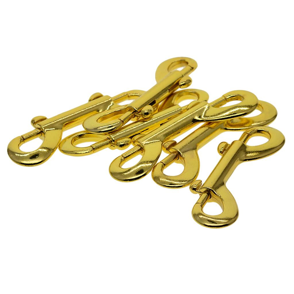 Double Ended Snap Hooks, Alloy Double End Heavy Duty Snaps, 3 in.Metal  6Pieces