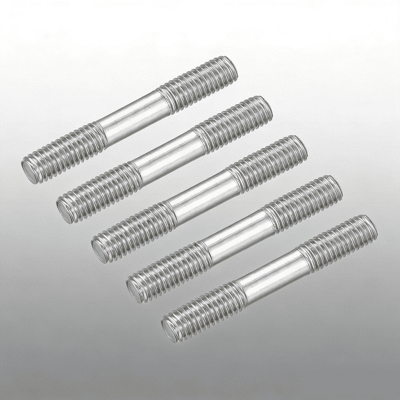 Double Ended Stud Screws, M5 Thread, 304 Stainless Steel Dual Threaded Rod Bolts for House Maintenance