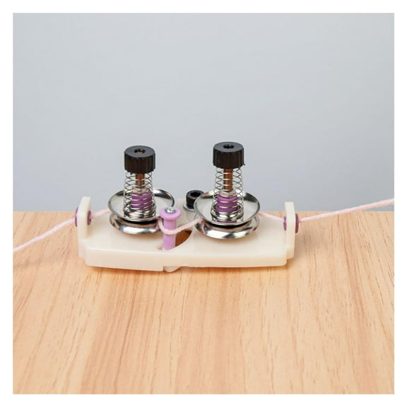 Double Ended Twist Winder Handheld Sewing Machine with A Desk Clamp Versatile Loom Tensioner Machine ,Efficiently Make Yarn Cake