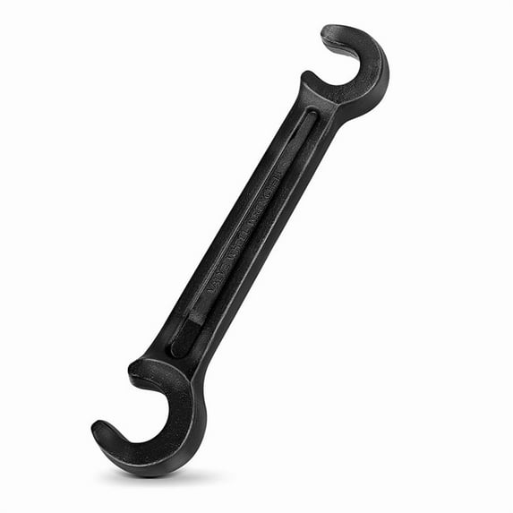 Double Ended Valve Wheel Wrench Cast Steel Hand Valve Wheels Wrench 10inch Opening Closing Tool (11/16inch and 1inch)