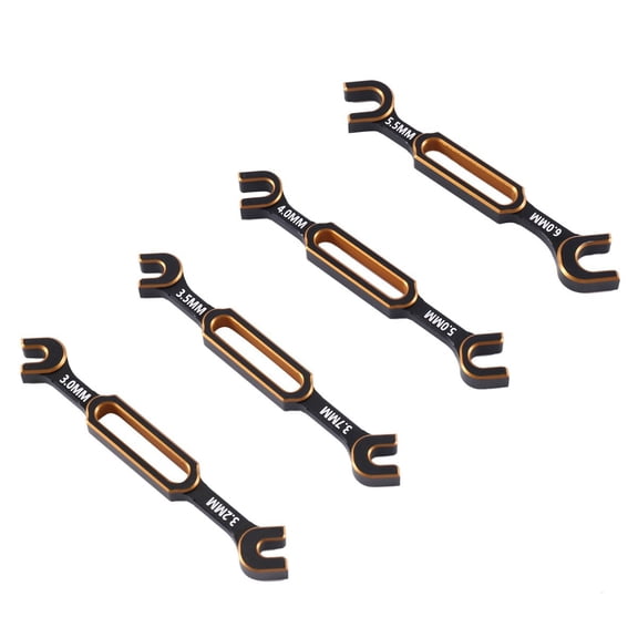 Double Ended Wrench 4PCS RC Car Ball End Joint Remover Tool for 3/3.2/3.5/3.7/4/5/5.5/6mm Ball Heads