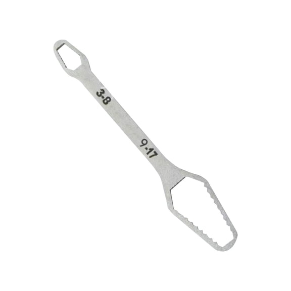 Double Ended Wrench,All-Purpose Self Adjusting Wrench,Multifunctional Self-Tightening Non-Slip Automotive Wrench,5.9 Inch Adjustable Wrenches,Heavy-Duty Metal Spanner for Home Car Repair,Silver