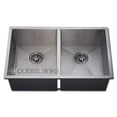 thumbnail image 1 of Double Equal Rectangular Stainless Steel Kitchen Sink, 1 of 1