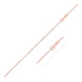 thumbnail image 1 of Double Extendable Cable Chain in 14k Rose Gold (1.2mm) Size 18 inches, 1 of 2