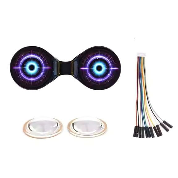 Double EYE 0.71inch Round LCD Display Screen For Wearables Electronics Double Electronic Eye With IPS Technology