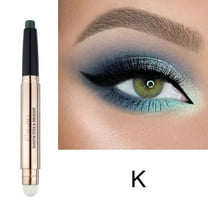 Double Eye Shadow Pen,Pearl Light Silkworm Eye Shadow High Gloss Pen,Eyeshadow Stick ,Shimmer Pearl Pink And Neutral Brown Metallic Eyeshadow Pencil,Long Lasting Cream Eye Shadow And Eyeliner Pen Set