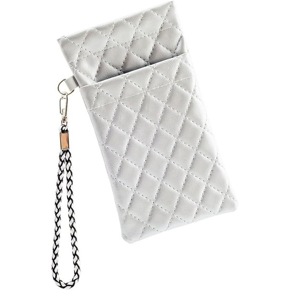 Double Eyeglass Cases Sunglasses Cases With Wrist Strap Portable Eyeglass Pouch