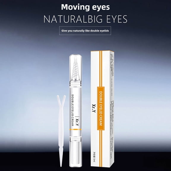 Double Eyelid Defining Cream Set (1 Cream + 1 Y-Stick) - 5Ml Double Eyelid Styling and Sweat Proof Big Product Natural Long Lasting Double Eyelid Beauty, Easter Mother'S Day Gift Makeup Organizers