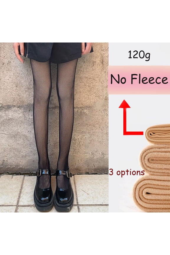 Double Fabric Black Fishnet Stockings For Women Fish Net Women Tights Fishnet Tights Ladies One Size Fit All 120g Knitted Tights for Women Fishnet Stockings plus Size Tights for Women Fishnets Lined