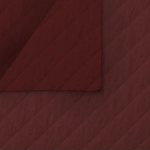 Double-Face Quilted Reversible Burgundy Solid 43" Wide Fabric by the Yard (216-6011)