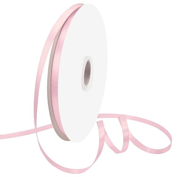 GTYBOVA Double Face Satin Ribbon 1/4 inch X 100 Yards ,Light Pink Ribbon for Gift Wrapping Very Suitable for Weddings Party Hair Bow Invitation Decorations and More