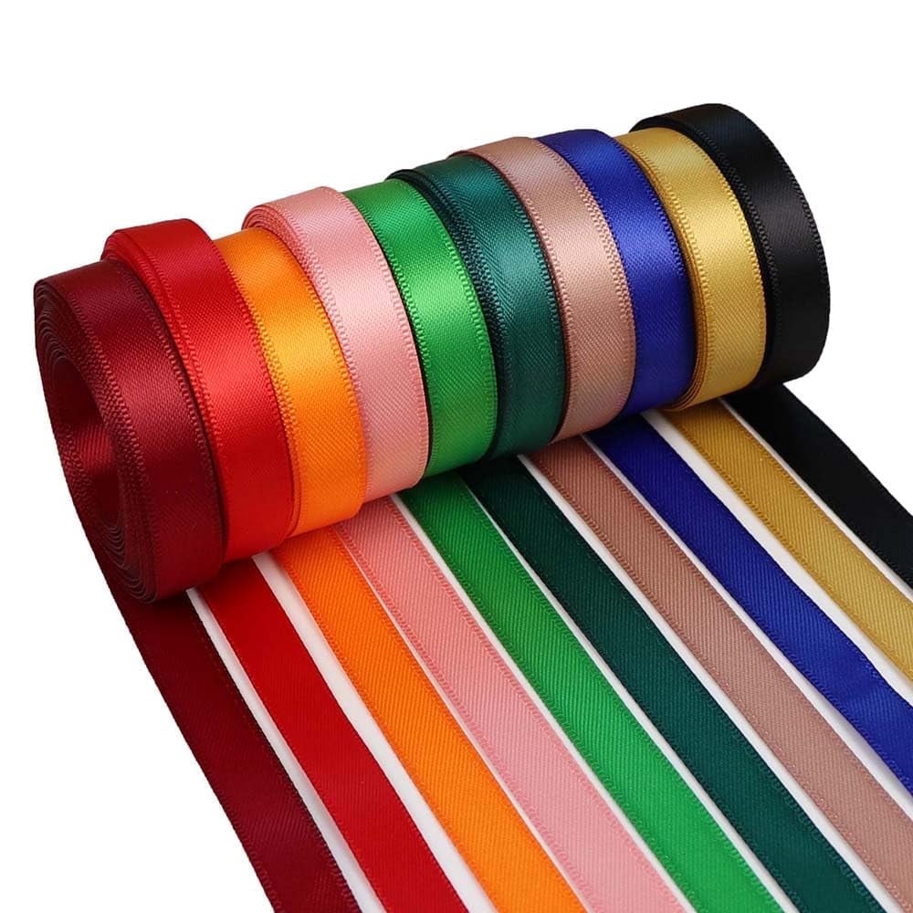 Double Face Satin Ribbon 10 Colors 3/8