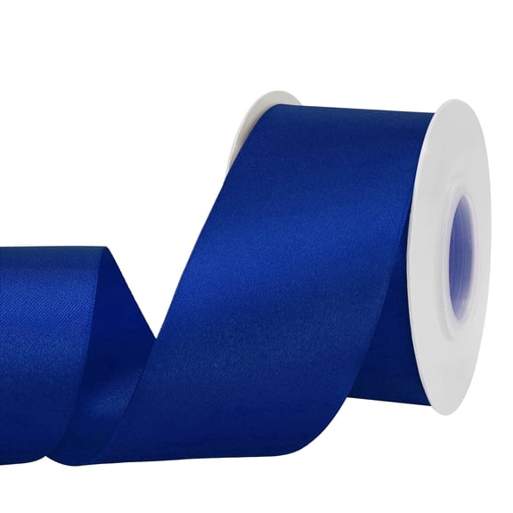 LoomJoyz Double Face Navy blue Satin Ribbon 2 inch X 50 Yards /roll, for Gift Wrapping Very Suitable for Weddings Party Hair Bow Invitation Decorations and More