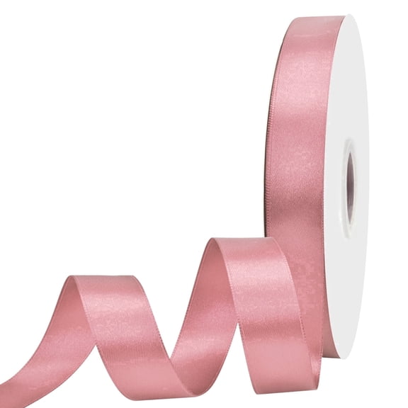 GTYBOVA Double Face Satin Ribbon 7/8 inch X 100 Yards ,Polyester Ribbon for Gift Wrapping Very Suitable for Weddings Party Hair Bow Invitation Decorations and More Beig Peink