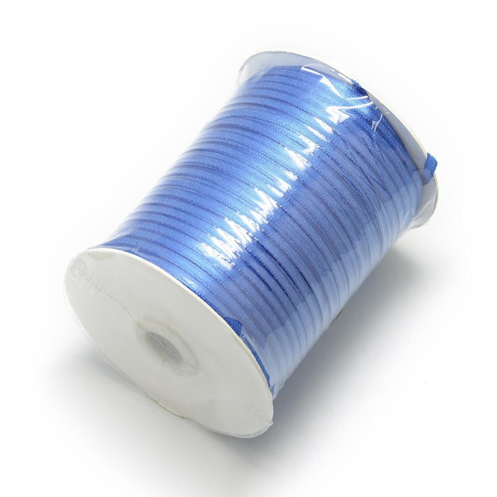 Double Face Satin Ribbon Polyester Ribbon Steel Blue 1/8 inch(3mm) 880yards/roll(804.672m/roll)