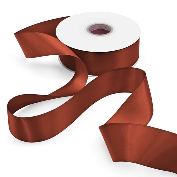 Double Face Satin Ribbon1.5 inch X 50 Yards Polyester Ribbon for Gift Wrapping Very Suitable for Weddings Party Hair Bow Invitation Decorations and More Rust