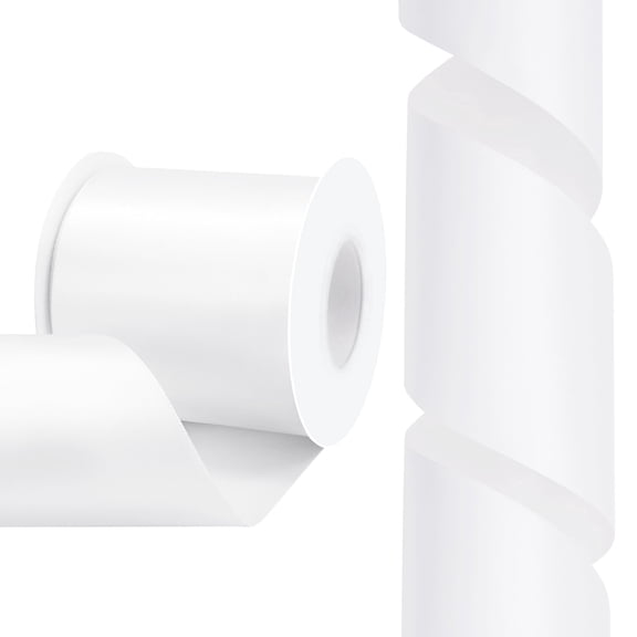 Double Face Satin Ribbon3 inch X 15 Yards Polyester Ribbon for Gift Wrapping Very Suitable for Weddings Party Hair Bow Invitation Decorations and More White