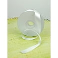 thumbnail image 1 of 6 Pieces of Double Face White Satin Ribbon 5/8 inch x 25 yds, 1 of 1
