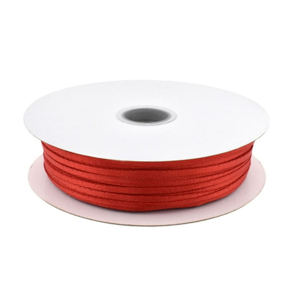 Double Faced Satin Ribbon, 1/16-inch, 100-yard, Red