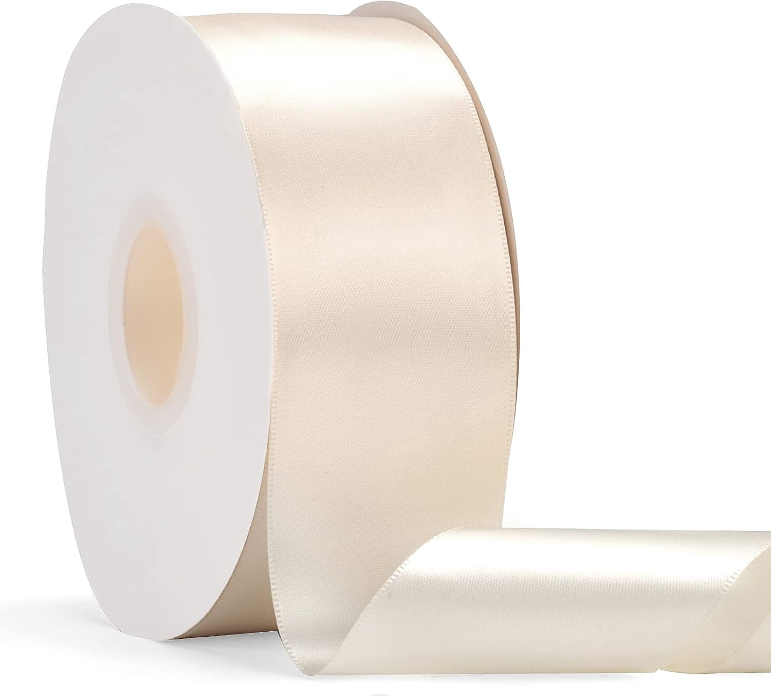 Solid Color Polyester Packing Ribbon Double Faced Satin Ribbon 3.8cm x 20 Yards Double Sided Solid Polyester ...