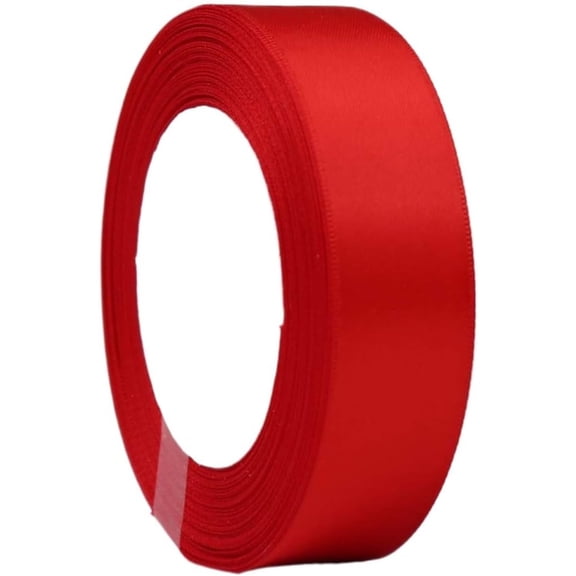 Double Faced Satin Ribbon Double Sided Solid Polyester Ribbon for Gift Wrapping Christmas Decoration