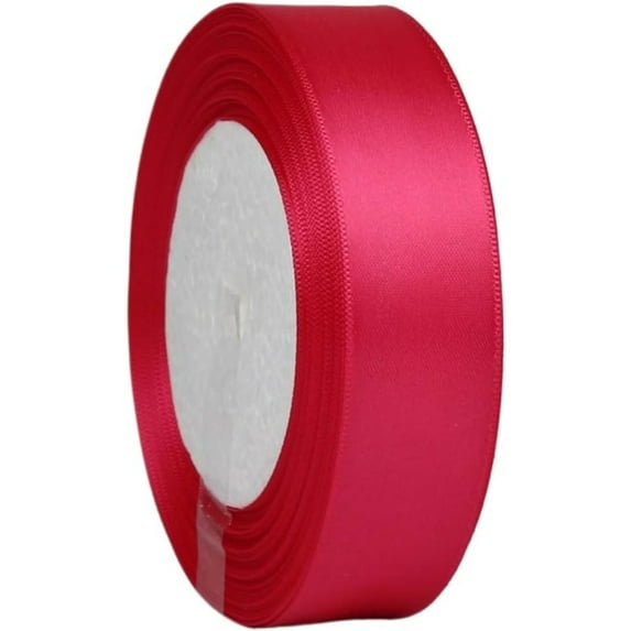 Double Faced Satin Ribbon Double Sided Solid Polyester Ribbon for Gift Wrapping Christmas Decoration