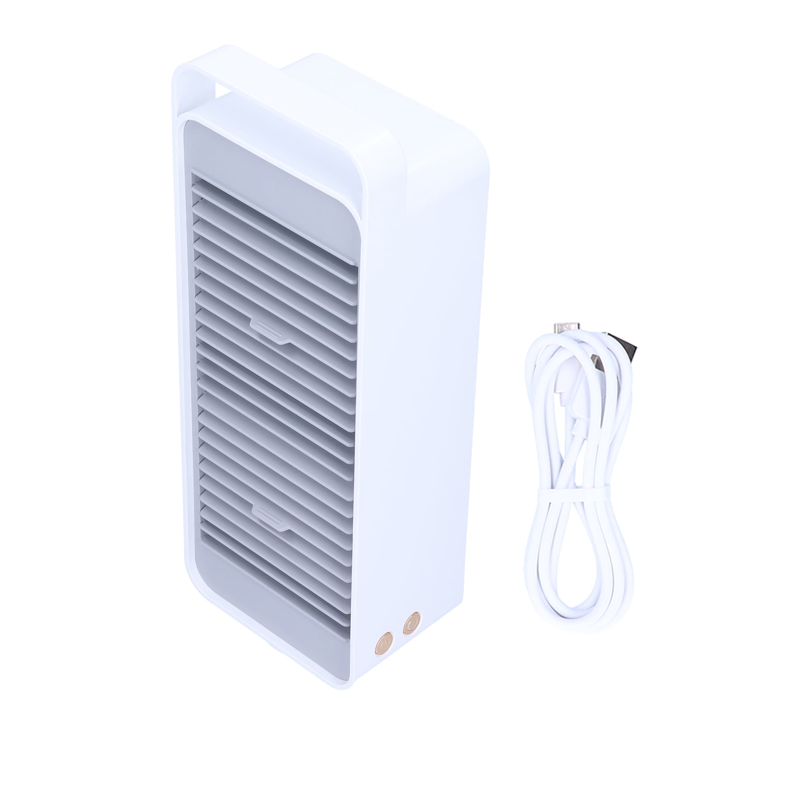 Double Fan Blade Rotating USB-Charged Desktop Electric Fan for Office ...