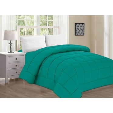 Double-Filled Comforter %100 , Full/Queen, Turquoise