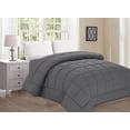 thumbnail image 1 of Double-Filled Comforter %100 HypoAllergenic, Full/Queen, Gray, 1 of 1