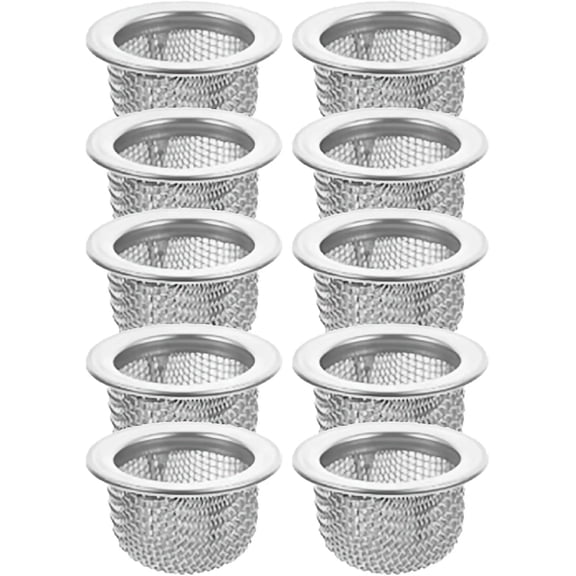 Double Filter Cocktail Smoker Screen Bowl Top Mesh Set: 10 PCS Stainless Steel, Washable, Smoking Jerky Screens for Cocktails and Whiskey, 34mm Mesh Strainers Screen Filters