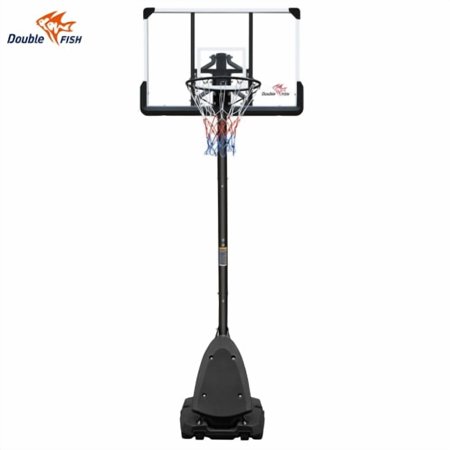 Double Fish 7.5-10ft Adjustable 44" Portable Outdoor Basketball System