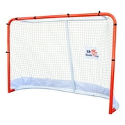 Double Fish Durable Street Hockey Goal, 72”×48” Practice Goal Kit, Movable for Both Indoor & Outdoor Use