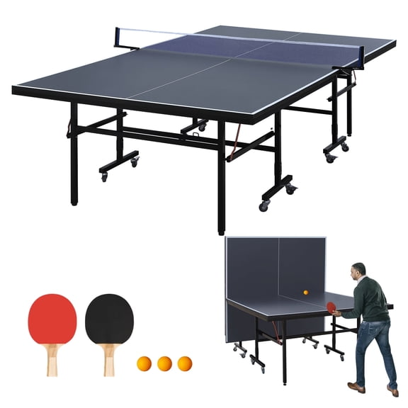Double Fish Folding Table Tennis Table 108x60x30 Inches