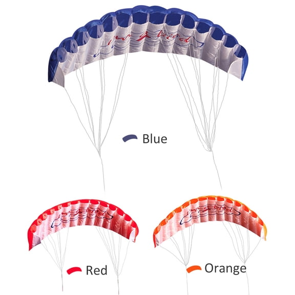 Double Flying Line Kite Double 1.4m Colorful Double Flying Line Wing Kite Stunt Power Kite Soft Flying Kite Sports