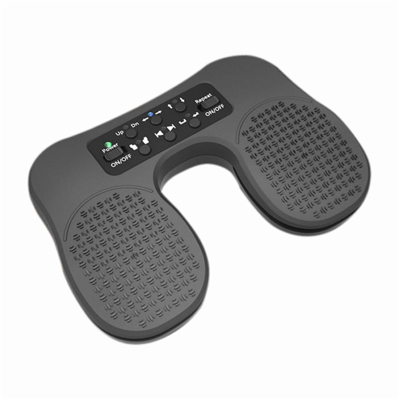 Double Foot Switch Pedal Keyboard Mouse Nonslip Foot Pedal Switch Bluetooth Piano Practice Page Turner Dual Mode,1 x Customized pedal keyboard 1 x Type-C charging cable,Black