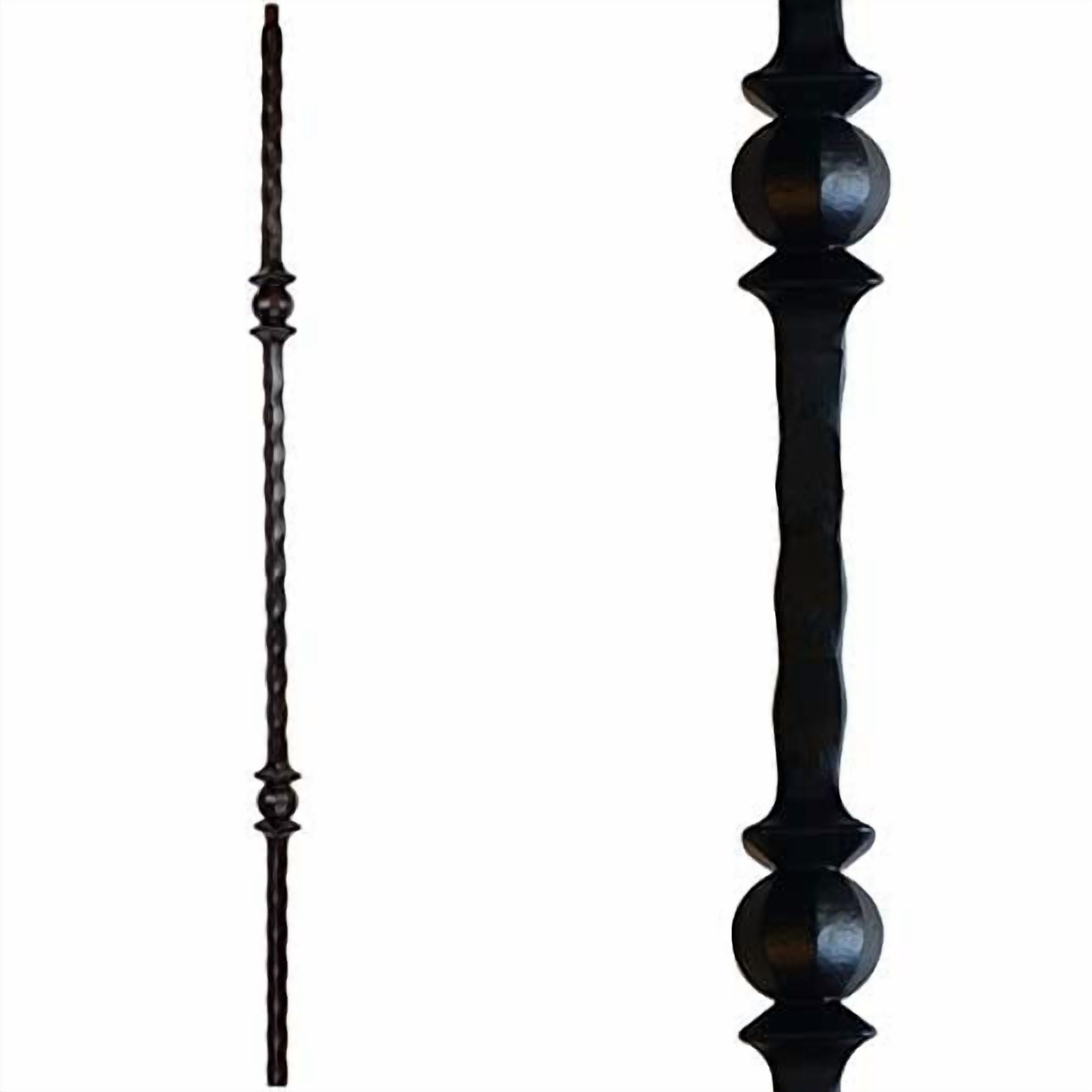 Double Forged Ball/Sphere Hammered Metal Balusters (5-Pack) Hollow 9/16 ...
