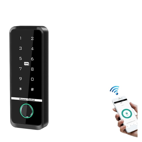 Double Frequency Fingerprint RFID Access Control System Smart Door Lock Electronic Gate Opener Digit