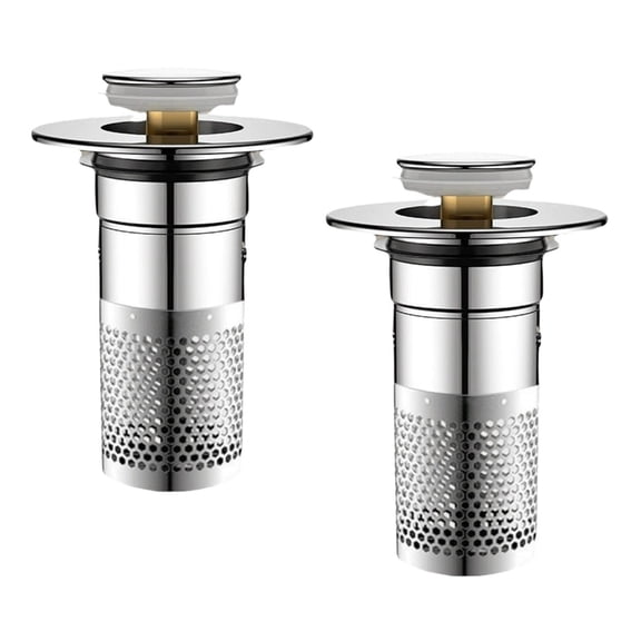 Double Function Bathtubs Drain Cover Plugs With Strainer 1.3 1.6Inch Fit