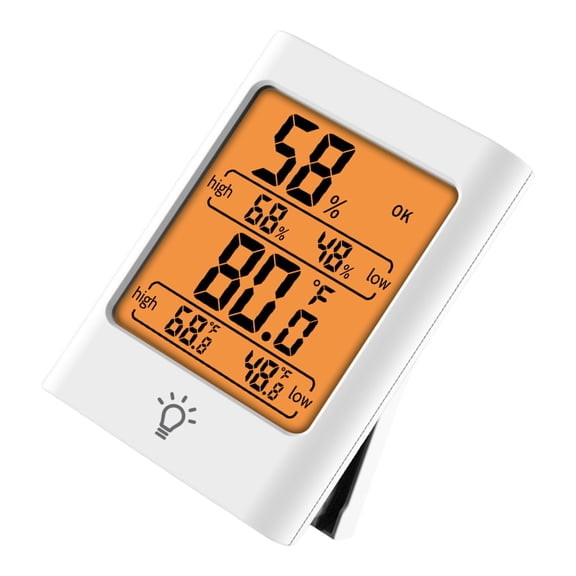 Instants Read Indoor Hygrometer Thermometers with Maximums Minimum Display And Mount for Home Kitchen